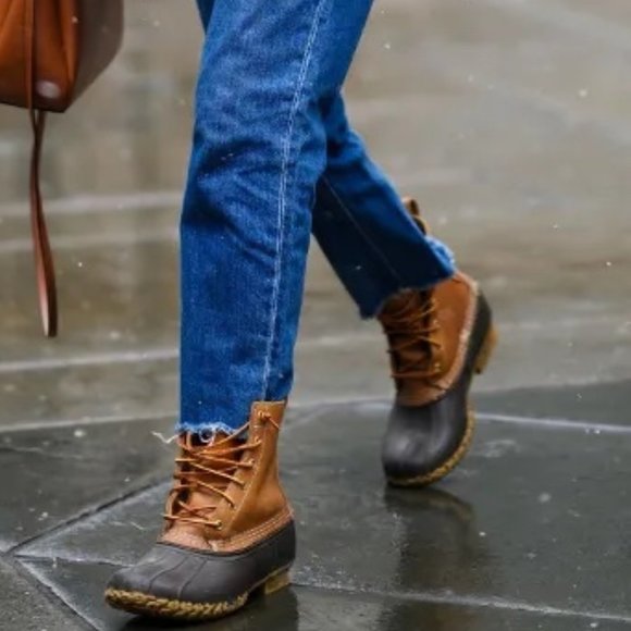 L.L. Bean Women's Bean Boots 8 Inch Size 8 in Tan/Brown - Picture 5 of 5